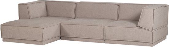 WOOOD Manu Chaise Longue Bank - Grove Chenille - Naturel