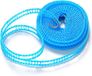 Sans marque 5m/16.4ft Ligne à linge portable coupe-vent pour le séchage des vêtements - Corde antidérapante Ligne à linge élastique pour le camping en plein air et les voyages