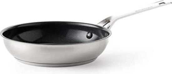 KitchenAid Stainless Steel Non-Stick Frying Pan 24 cm - Silver