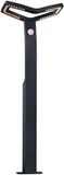 Paulmann LED-bolderlamp Smart Home Zigbee 3.0 Alara Schemergestuurde bewegingsmelder (IR) insectvriendelijk IP44 hoekig 665 mm 2200 - 3300K 10W 450lm 230V Antraciet Metaal