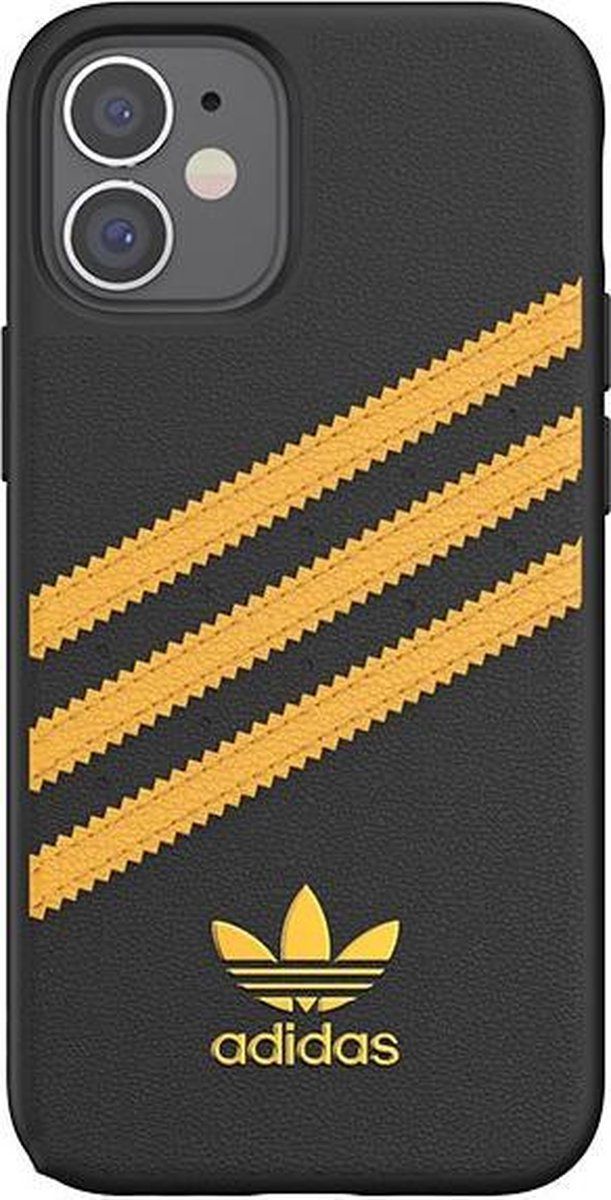 Adidas Samba Backcover iPhone 12 Mini hoesje - Zwart / Goud