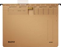 Leitz 19143000 Alpha hangmappen van karton, commerciële oking (natuurbruin) (import uit Duitsland)
