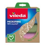 Vileda 4023103228634 - Schoonmaakdoeken - Meerkleurig - Microvezel - 3 stuks