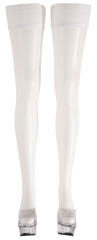 Cottelli Collection Verleidelijke witte hold ups Maat 5