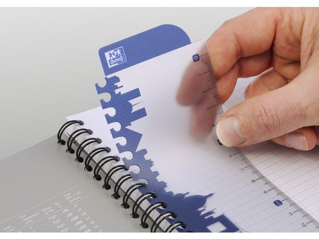 Oxford Office Essentials Spiraalblok A4, Geruit 5 mm, Assorti