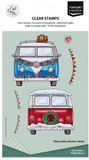 Vaessen Creative Clear Stamps Christmas hippie bus 2
