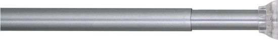 Sealskin Douchegordijnstang - Klemstang - Aluminium - 155-255 cm - Mat aluminium