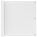 vidaXL Balkonscherm Rechthoekig 75 x 700 cm HDPE en Aluminium Wit