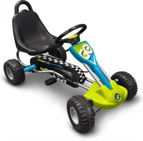 Stamp Skelter Go Kart Skids Control 89 Cm - Blauw/Groen