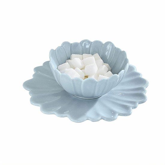 LOBERON Kom en bord Tichborne lichtblauw