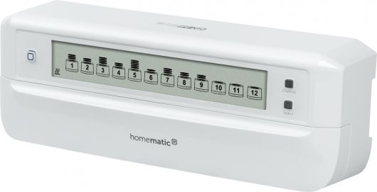 Homematic IP HMIP-FALMOT-C12 - Heating Actuator - 12 Channels - LCD Display - White