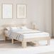 vidaXL Bedframe met hoofdeinde Naturel 140 x 190 cm Massief grenenhout
