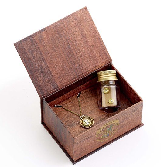 Harry Potter The Carat Shop Harry Potter Hermelien Toverdranken Collector Gift Box met Time Turner Halsketting en Oorbellen