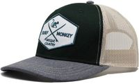 Surf Monkey Trucker Cap Beige Groen
