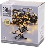 EDM Glitterslinger - Kerstsfeer - Warm Wit Licht - 320 LED Lampjes - 32 m