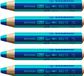 STABILO woody 3 in 1 duo ultramarijn/turquoise aquarelpotloden