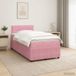 vidaXL Boxspringbed met matras Roze 120 x 190 cm Fluweel