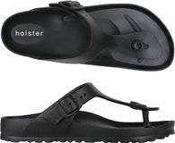 Holster Coastal - Vegan Slides - Podologisch Goedgekeurd Slipper ZWART - Maat 38