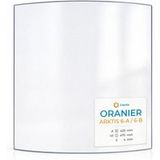 Oranier Vitre Arktis 6-a / 6-b - Verre Courbe Pour Poêle À Bois - 425 X 470 Mm (a X H) - 4 Mm