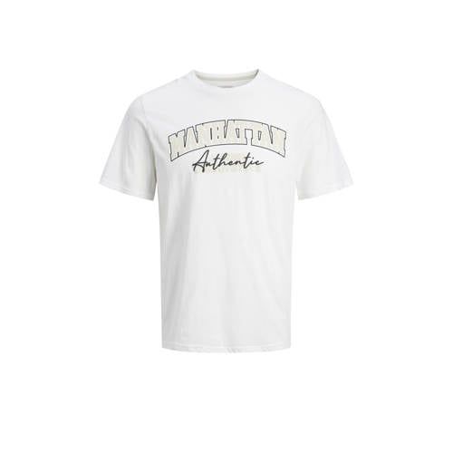 JJ REBEL JACK & JONES JJ REBEL T-shirt JREBNEWYORK - Wit met printopdruk