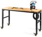 OEM Table de travail réglable en hauteur, dimensions 122 x 51 x 104 cm, structure en acier avec roulettes