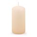 DONAU Home Stompkaarsen, klassieke kaars/crème, beige, 1 stuk, 10 x Ø 5 cm, ongeparfumeerd, voor decoratie, 32 uur brandduur, decoratieve kaarsen, waskaars, tafelkaarsen, altaarkaars