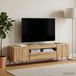 Maison Exclusive - Meuble TV pour téléviseur LED, fabriqué en panneau de particules avec une finition chêne Artisan