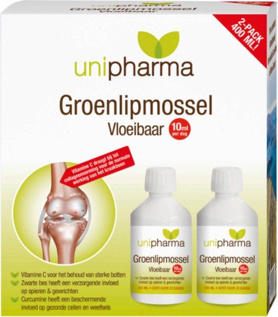 Groenlipmossel Vloeibaar 400 ml - Unisex - Merkloos