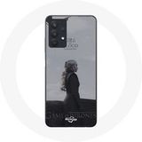 Maniacase Hoesje voor Samsung Galaxy A32 5G Game of Thrones Seizoen 8 Daenerys Targaryen Vuur en Bloed De IJzeren Troon Grijs Logo