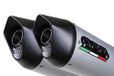 GPR-merk GPR Stille Uitlaat Compatibel met Yama Xjr 1300 1999/06 Dubbele Geluiddemper Goedgekeurd met Furore Aluminium Conextion Buis, Zilver
