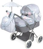 Decuevastoys Poppenwagen Martin M - Lichtblauw/Grijs - Babypop - 3+ jaar