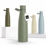 LARS NYSØM Nåde Roestvrijstalen drinkfles 750ml - BPA-vrije geïsoleerde waterfles 0,75 Liter (Sage Green)