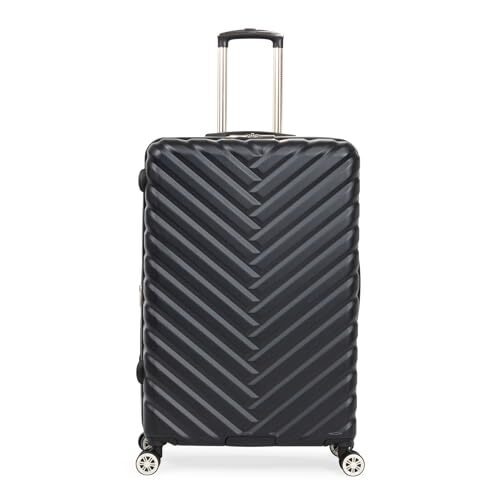 Kenneth Cole REACTION Kenneth Cole REACTION Madison Square Hardside Chevron uitbreidbare bagage voor dames, Zwart, 28-Inch Checked, Madison Square" Hardside Chevron uitbreidbare bagage