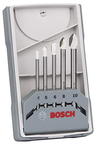 Bosch Bosch 2608587169 CYL-9 Ceramic Professional 5-Delige Tegelborenset (Voor Tegels, Keramiek, Porselein, Accessoire Voor Boormachines) Zilver