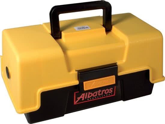 Albatros Viskoffer - Met 2 Laden - 31 x 16 x 15 cm - Geel