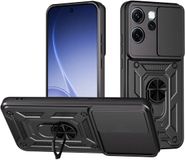 Techsuit Hoesje geschikt voor Oppo Reno15 Pro - Camshield Back Cover - Zwart
