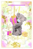 Me To You Bear Holografische 3D verjaardagskaart voor mama