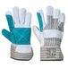 Portwest A230 Dubbele Palm Rigger Handschoen, Normaal, Grootte XL, Grijs