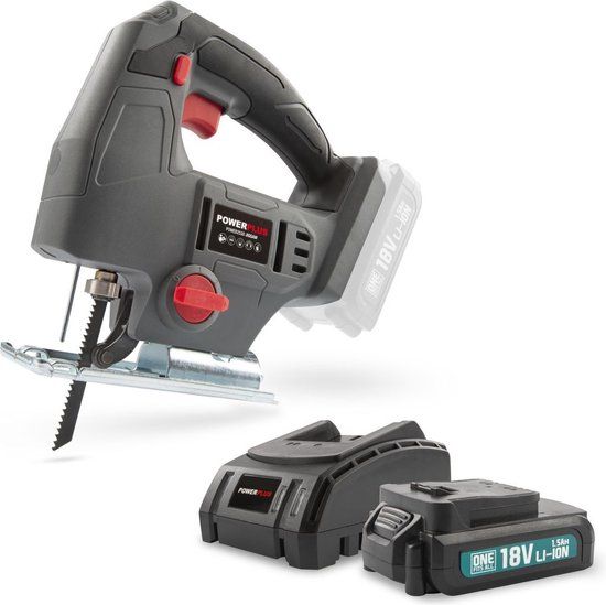 Powerplus POWEBJSS1 Decoupeerzaag - 18V - incl. battery 18V 1.5Ah and charger
