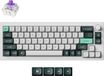 Keychron Q2 HE QMK, magnetische gaming-toetsenbord met QWERTY-indeling, 2.4G/Bluetooth/USB-C, RGB, hot-swap, witte behuizing, Gateron Double-Rail Nebula switches