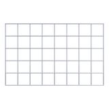 Grille 10 x 10 cm maille - Dimensions : 80 x 50 cm