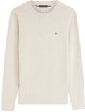 Tommy Hilfiger Essential Seasonal Cotton Sweater Sandalwood Heather Heren XXL