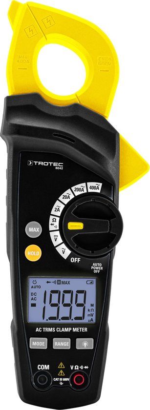 TROTEC BE42 True-RMS Stroomtang - Ampèremeter