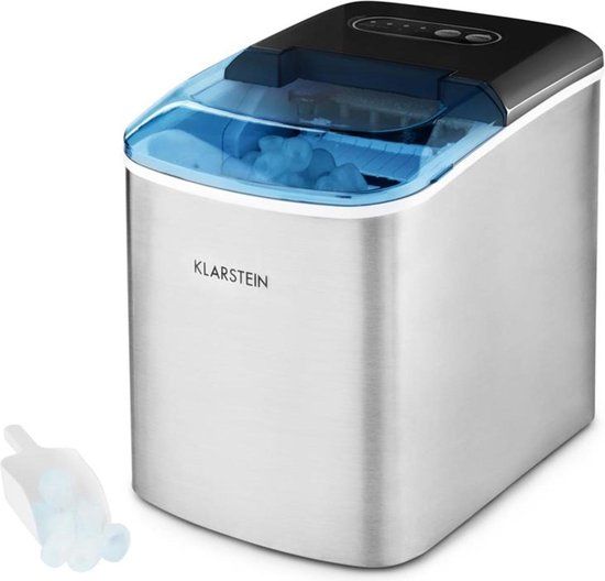 Klarstein On-The-Rocks ijsmachine LED - Zilver