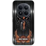 Maniacase Hoesje voor Xiaomi Redmi Note 15 Pro Plus 5G Harley Davidson Doodshoofd Grijze Achtergrond