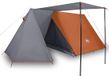 vidaXL Tent 3-persoons waterdicht grijs en oranje