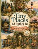 Tiny Places I'd Rather Be: Cozy Escapes: 40 Cozy Cottages, Cabins, Hideaways & Dreamy Retreats to Color