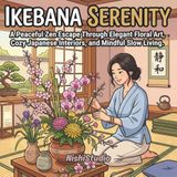 Ikebana Serenity: A Japanese Flower Arrangements Coloring Book for Adults