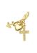 Giorgio Martello Milano Giorgio Martello Charm Geloof Hoop Liefde Goudkleurig Zilver 925/000 Zirkonia