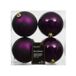 Decoris Kerstbal plc d10cm vijg 4st